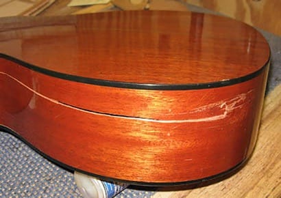 guitar crack repair