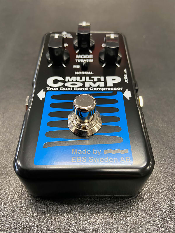 EBS MultiComp Blue Label True Dual Band Compressor Pedal New