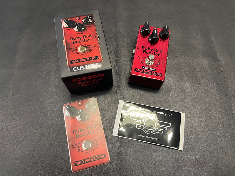 Mad Professor Ruby Red Booster Custom Limited Edition pedal