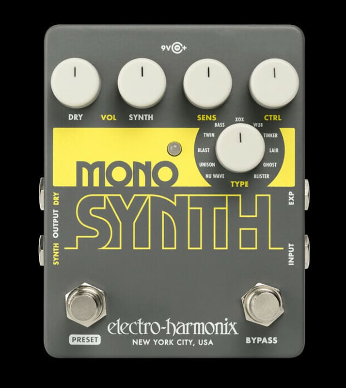 Electro-Harmonix Guitar Mono Synth Pedal New!