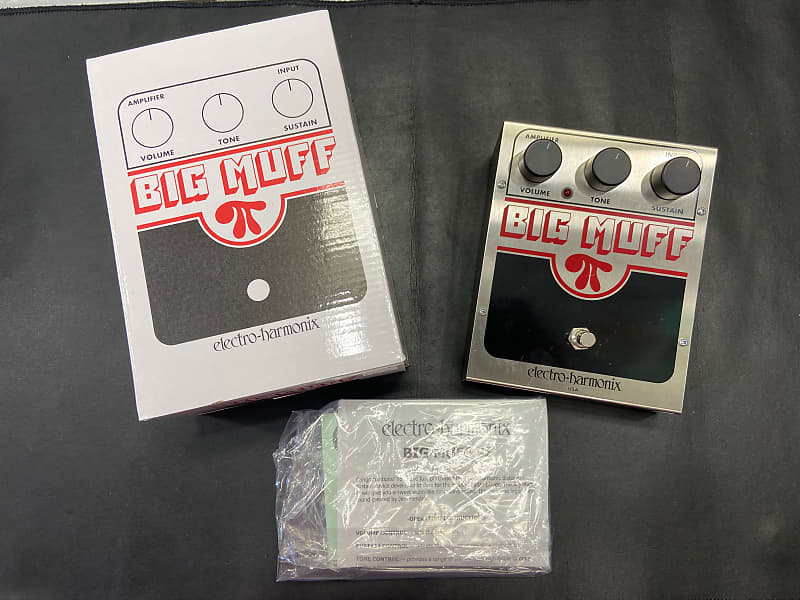 Electro-Harmonix Big Muff Pi Fuzz Distortion pedal. Big box