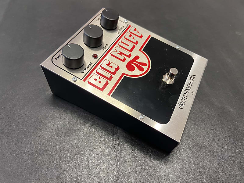 Electro-Harmonix Big Muff Pi Fuzz Distortion pedal. Big box