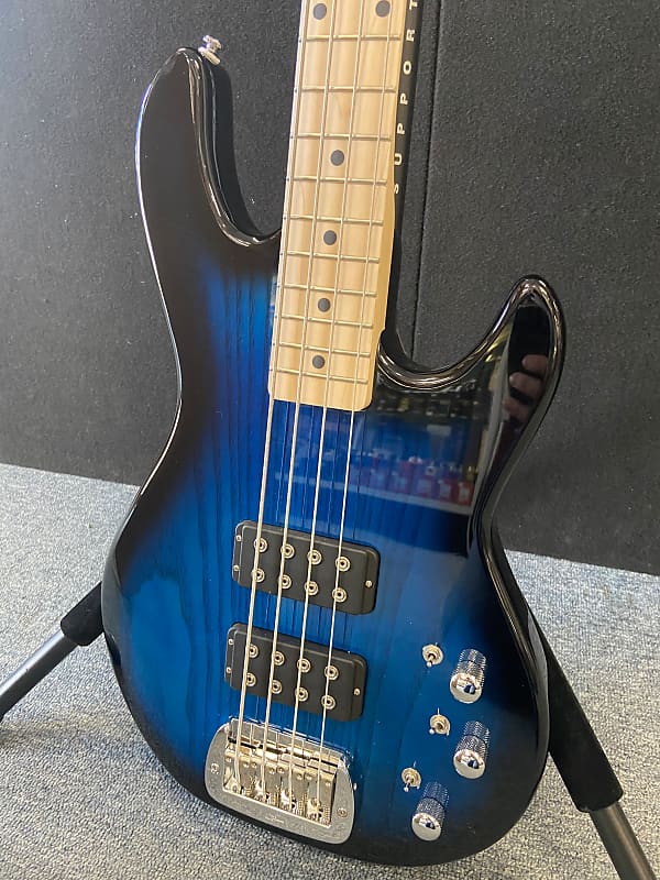 G&L Tribute Series L-2000 Bass Blueburst w/ Maple Fretboard New!