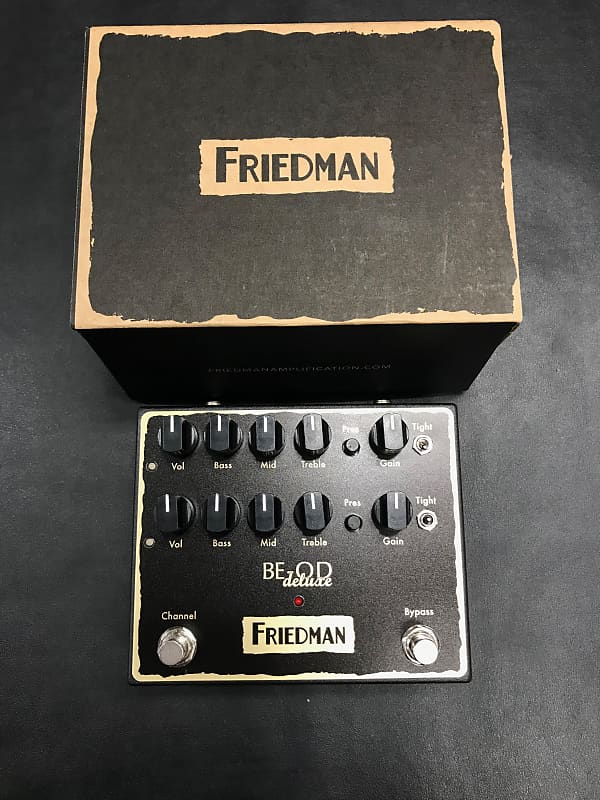 Friedman BE-OD Deluxe 2 Channel Overdrive Distortion Pedal New