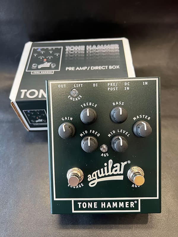 画像の通り付属しておりますAguilar / Tone Hammer ベース用プリアンプ