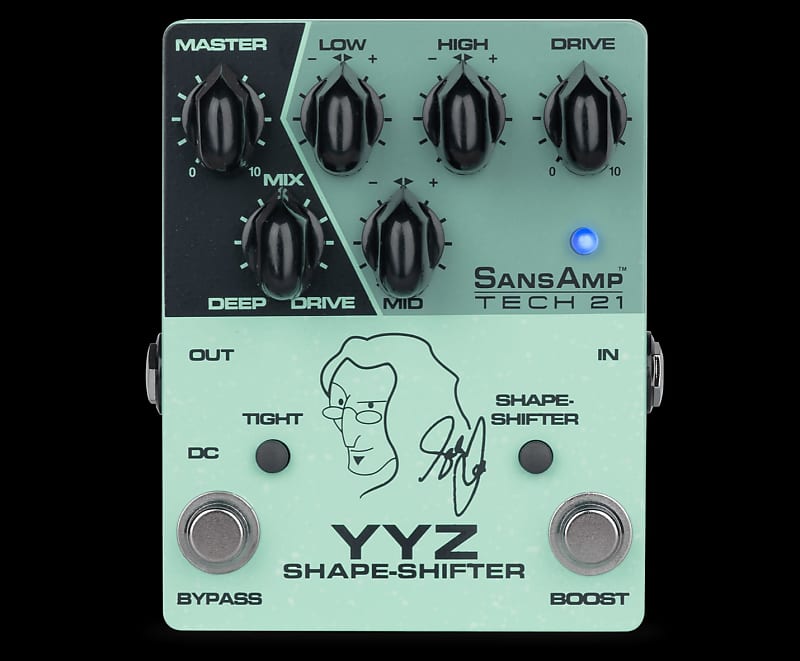 Tech 21 YYZ Shape Shifter Geddy Lee Signature SansAmp Bass Preamp Pedal