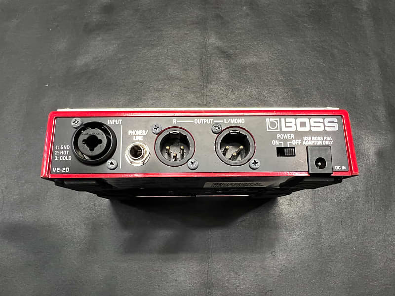 Boss VE-20 Vocal Performer Processor Pedal Red finish. W/power