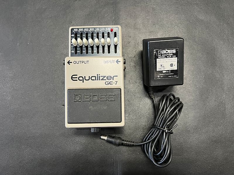 Boss GE-7 Equalizer EQ Pedal Made in Japan Black Label 1988 w/ACA