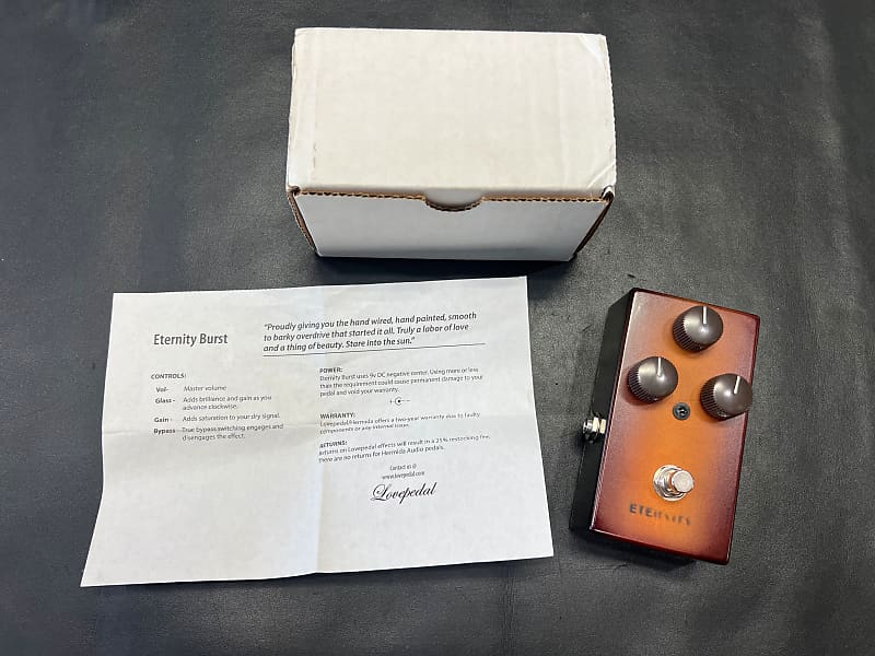 Lovepedal Eternity Burst Hand Wired Overdrive Pedal w/box 