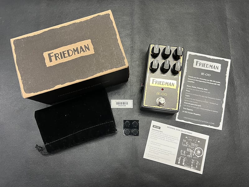 Friedman BE-OD Overdrive Distortion Pedal Mint Condition w/box