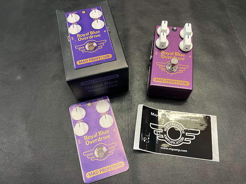 Mad Professor Royal Blue Overdrive Pedal. New!