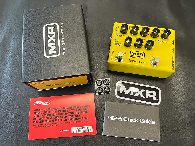 MXR M80 Bass DI + Preamp Pedal Limited Edition 2022 - Yellow New