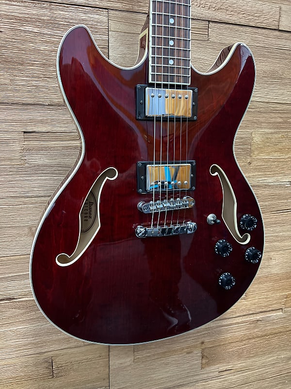 Ibanez AS73-TCR Artcore Semi Hollow Electric Guitar 2004- Transparent  Cherry. 7lbs 11oz. Pre Owned