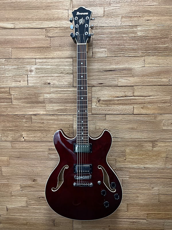 Ibanez AS73-TCR Artcore Semi Hollow Electric Guitar 2004- Transparent  Cherry. 7lbs 11oz. Pre Owned