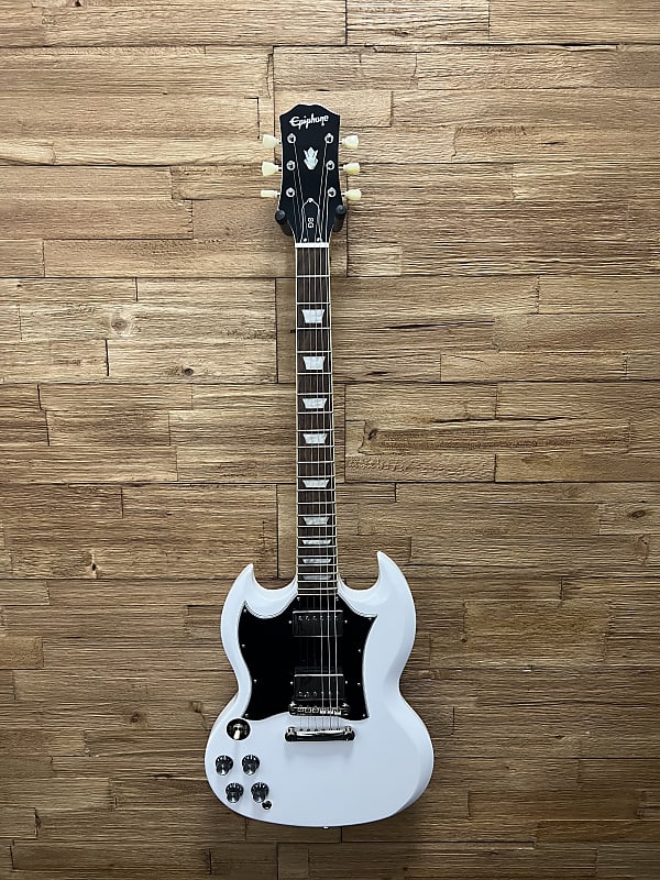 Epiphone SG Standard Left-Handed Lefty Guitar 2023 Alpine White. New!