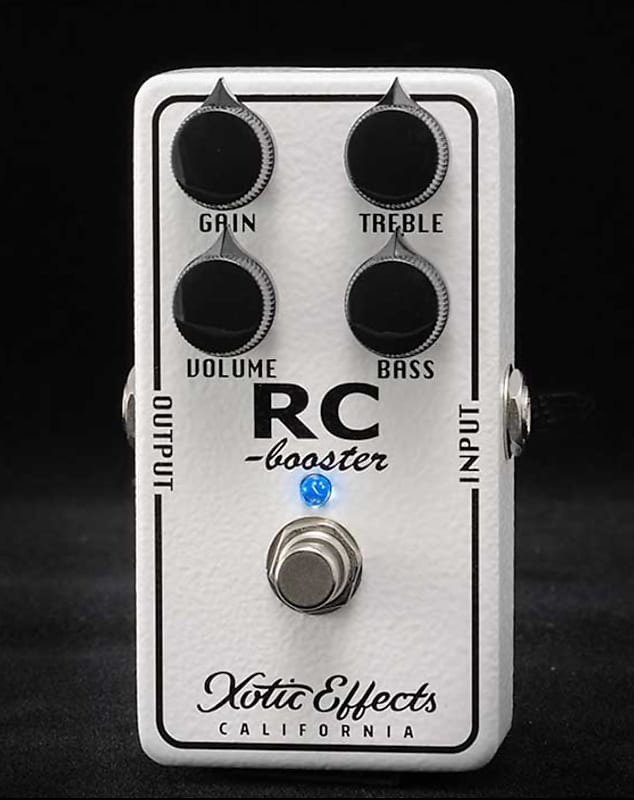 Xotic RC Booster Classic Overdrive Boost Pedal White New