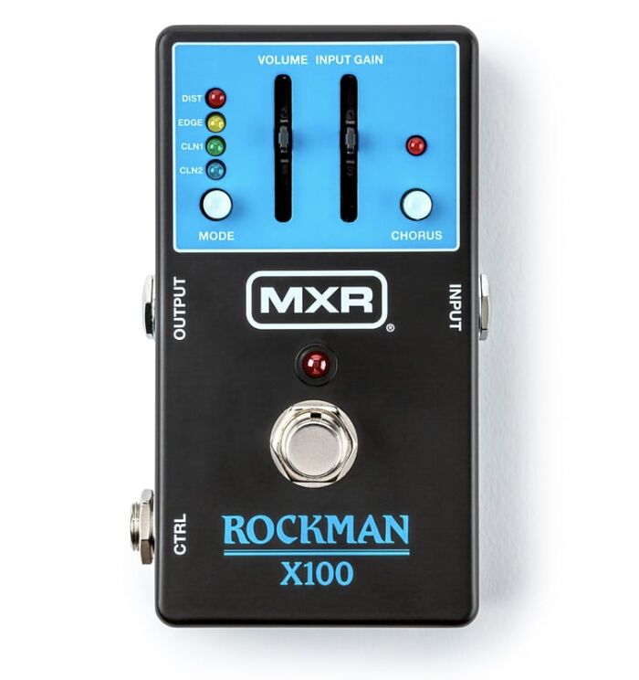 MXR  Rockman X100 Analog Tone Processor Pedal 2025 - Black / Blue- Brand new!