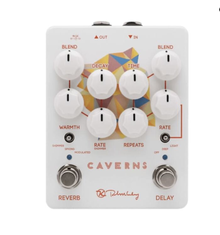 Keeley Caverns Reverb / Delay V2 Pedal - White- New!