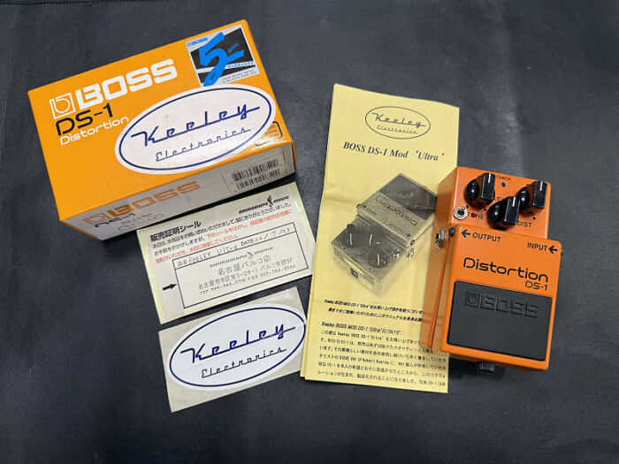 Keeley Modded Boss DS-1 Distortion Pedal w/ Ultra and Seeing Eye Mods  -w/box