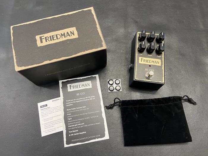 Friedman BE-OD Overdrive Distortion Pedal New!