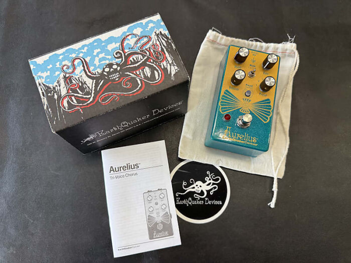 EarthQuaker Devices Aurelius Tri-Voice Chorus Pedal 2023 - Present - Teal / Yellow. w/box