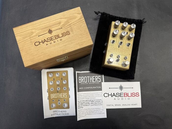 Chase Bliss Audio Brothers Analog Gain Stage Pedal 2017 - 2018 - Gold w/box + paperwork