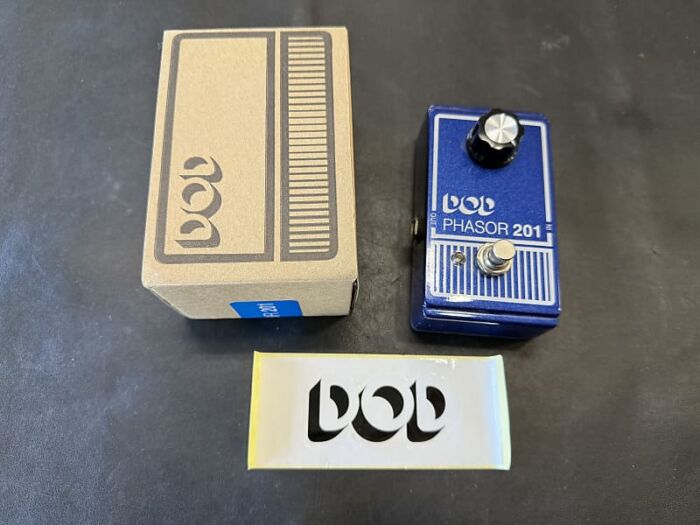 DOD Phasor 201 Analog Phase Shifter Reissue Pedal  2010s - Blue w/box + sticker